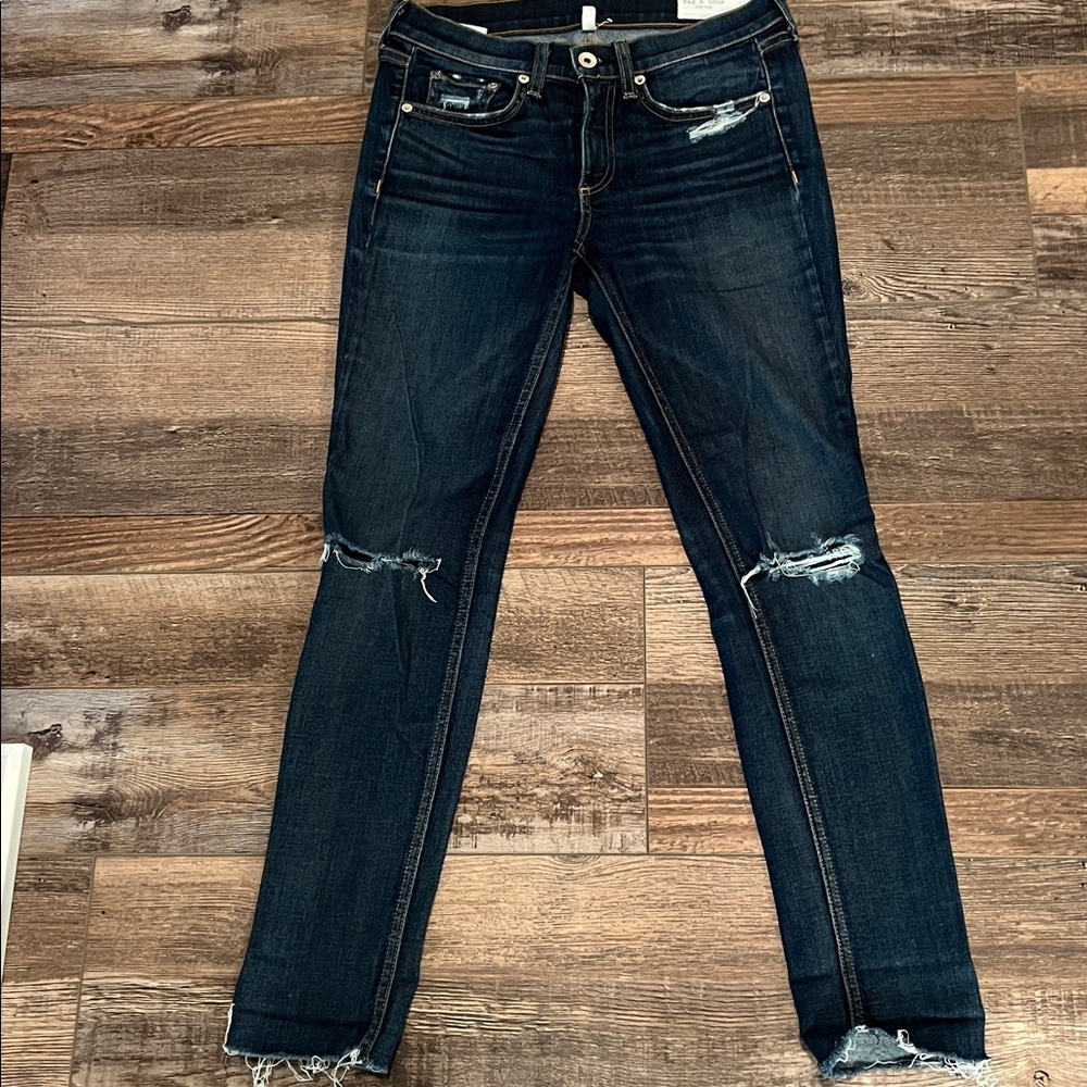 rag & bone Dark Blue Skinny Jeans